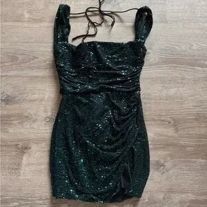 Lucy in the Sky | Dresses | Lucy In The Sky Green Sequin Dress | Poshmark